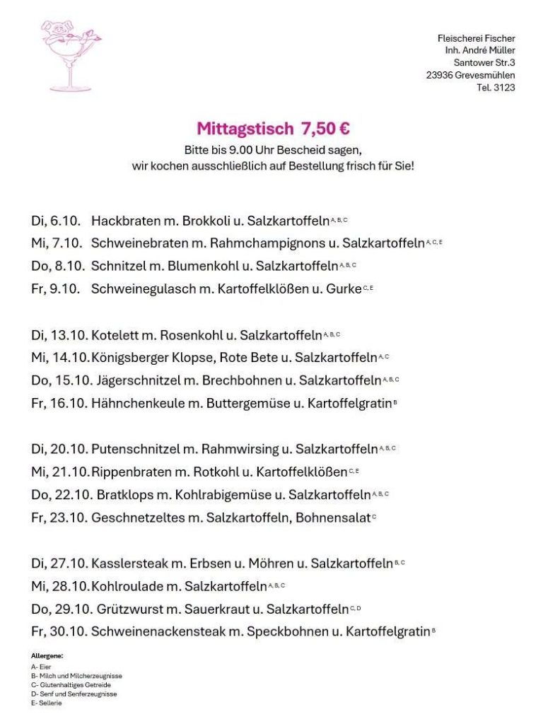 Auflistung von Veranstaltungen und Terminen für Mai 2023.