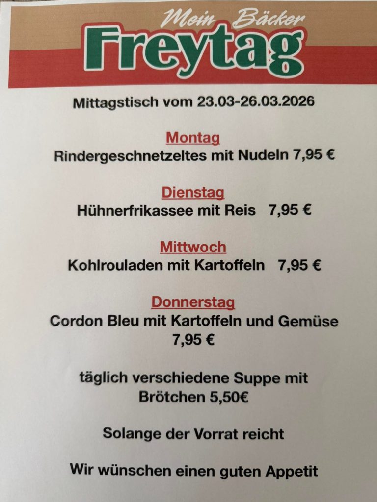 Entdecke täglich aktuelle Essenspläne der Region