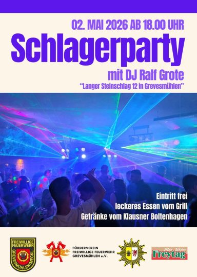 Schlagerparty am 2.5.2026