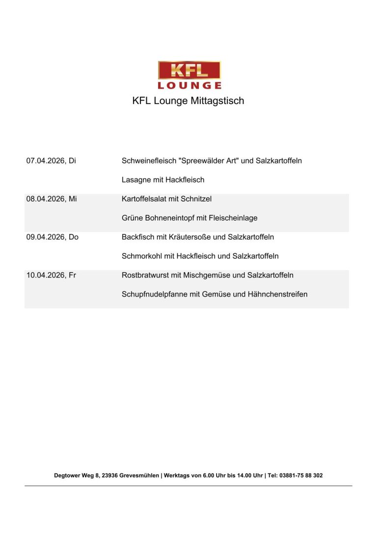 Entdecke täglich aktuelle Essenspläne der Region